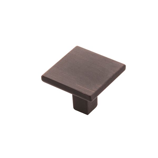 Belwith HH075341-VB 1-1/4″ Square Knob, 1″ Projection, Vintage Bronze