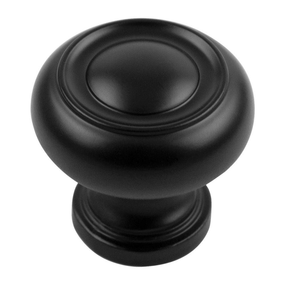 Belwith P3151-MB 1-1/4″ Matte Black Knob