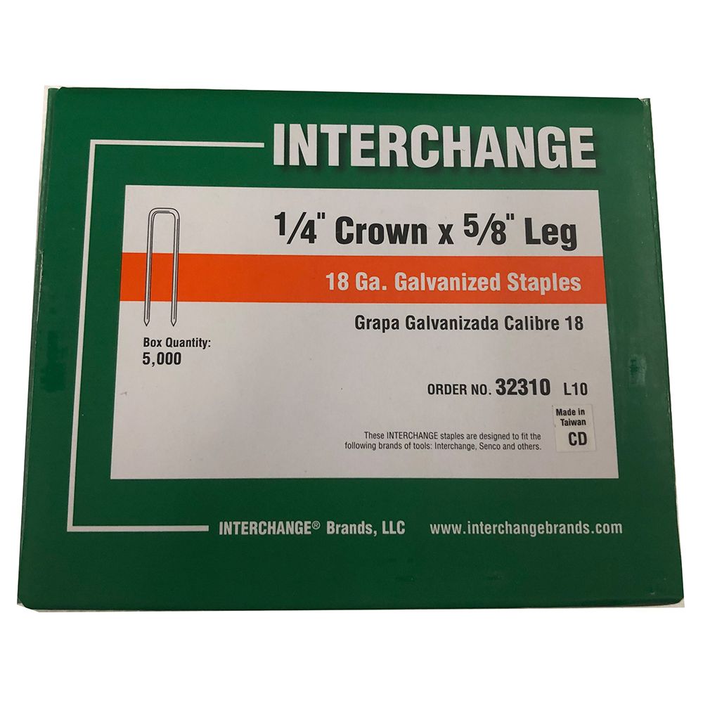 Senco L15BAB 254046 18Ga 1/4″ Crown Staple 1-1/4″ – 5M/Box