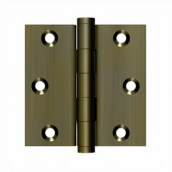 Deltana DSB35 3″ x 3″ Antique Brass Square Hinge