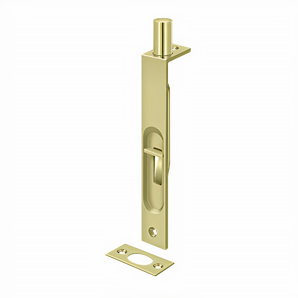 Deltana 6FBS3-UNL 6″ Heavy Duty Flush Bolt, Unlacquered Bright Brass Finish