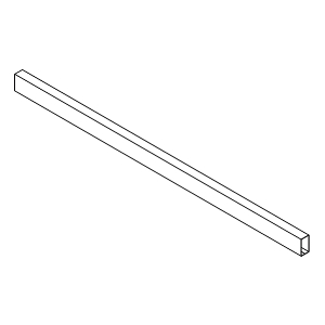 Nova Pro Scala Cut-to-Size Divider Railing 45-1/2″ L Silver Grass F102108655207