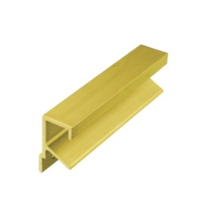 Aluminum Flush Mortise Pull for 3/4″ Material 3″ Center to Center Satin Brass Anodized Epco DP46-B