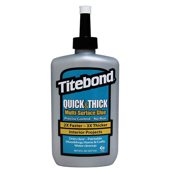 Franklin 2403 Titebond QuickThk Multi-Surface Adhesive, 8oz