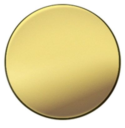 FastCap ME 916PBR 14mm PVC Adhesive Cap – Metal Look Polished Brass