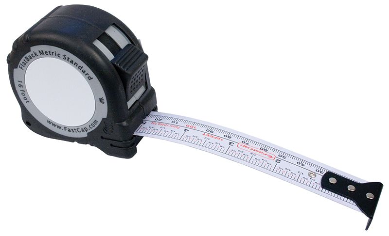 FastCap PMS FLAT16 16 Ft Flatback Metric Standard Tape Measure