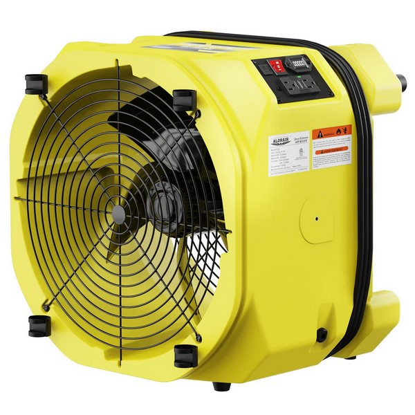 AlorAir Zeus Extreme-Yellow High Speed Air Mover 3000CFM with Timer