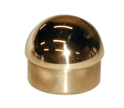Lavi 00-602/2 2″ Polished Brass Half Ball End Cap