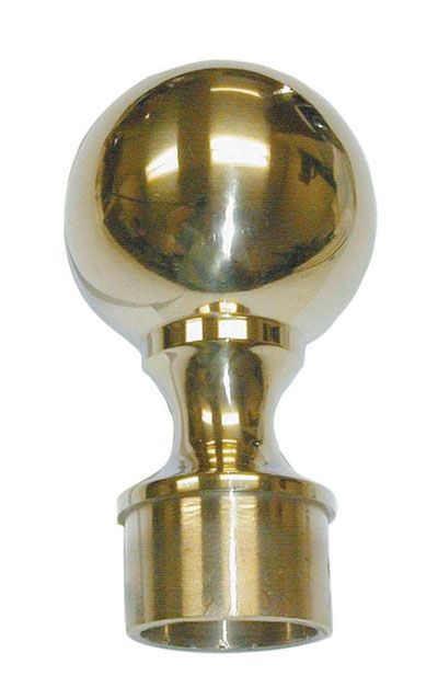 Lavi 00-604/1H 1.5″ Polished Brass Ball Head Finial