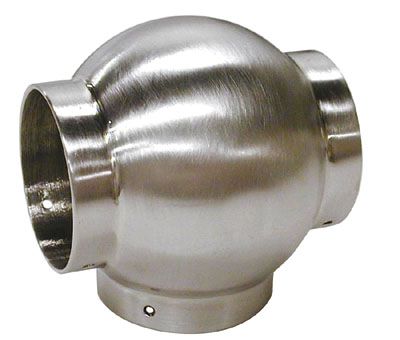 Lavi 44-704/2 2″ Satin Stainless Steel Ball Tee