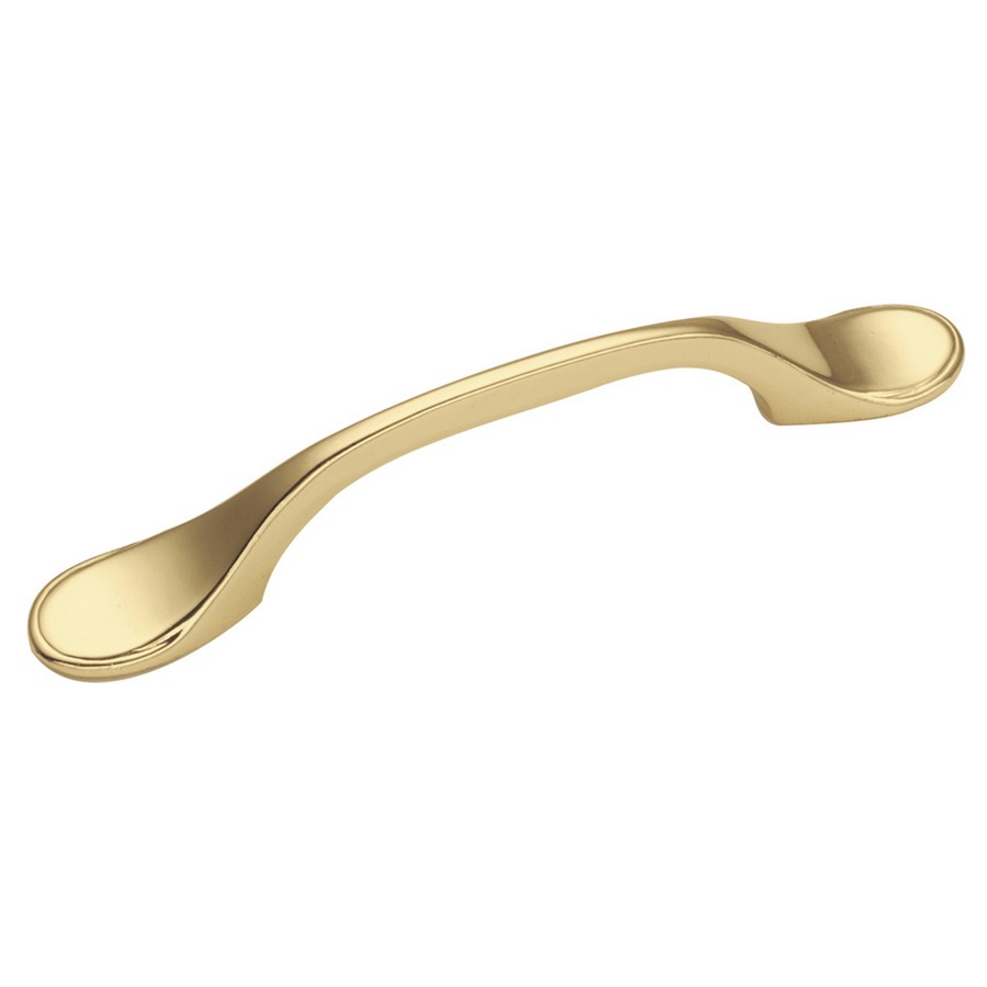 Conquest Pull 3″ Center to Center Polished Brass Hickory Hardware P14444-3