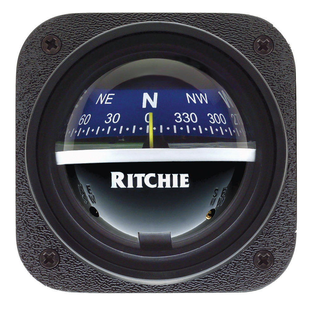 Ritchie V-537B Explorer Compass – Bulkhead Mount – Blue Dial