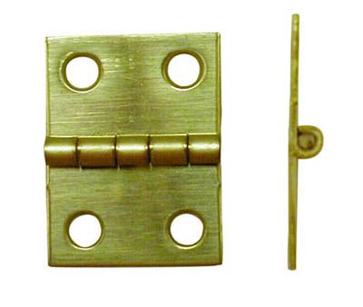 National N211-326 3/4″ x 1″ Solid Brass Hinges, 4-Pack