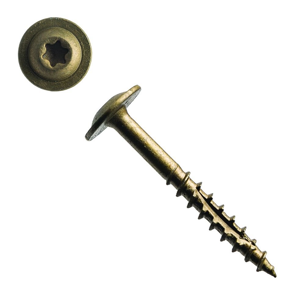 Deerwood 5CAB8114 8×1-1/4″ Low Profile Bronze Cabinet Screw 906