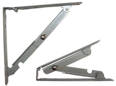 S Parker 179416 16″ Gray Folding Shelf Bracket